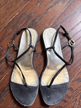 Gucci Black Strappy Sandals